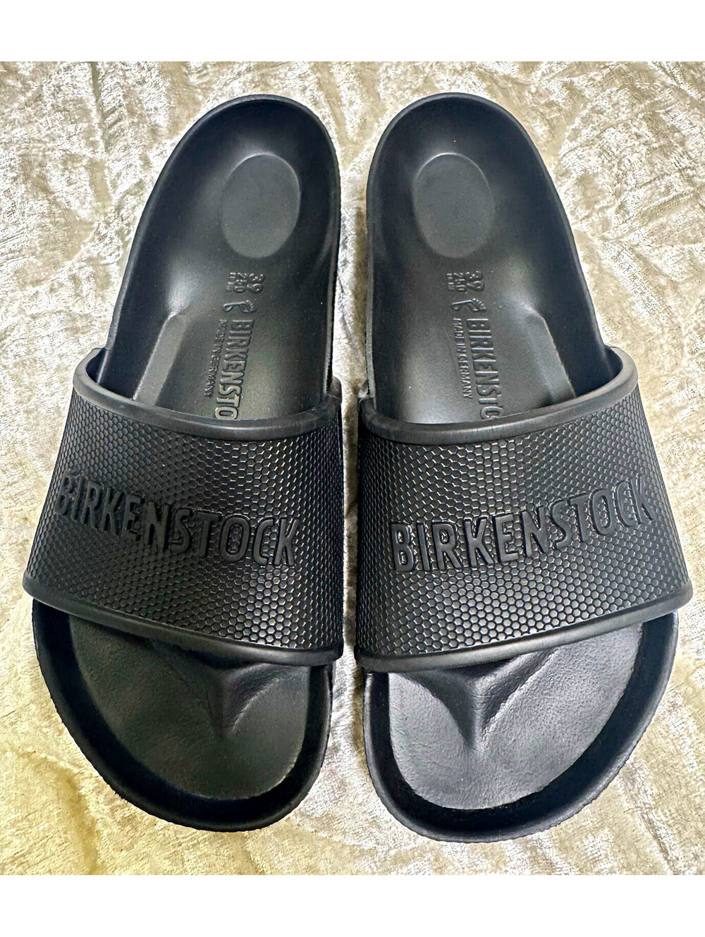 Birkenstock Arizona Black Two-Strap Sandals Slides New women’s